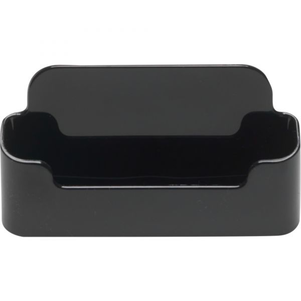 DEF90104 deflecto Recycled Business Card Holder, Holds 50 2 x 3 1/2 Cards, Black