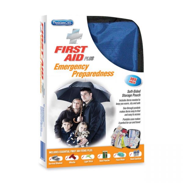 ACM90168 PhysiciansCare by First Aid Only Soft-Sided First Aid and Emergency Kit, 105 Pieces/Kit