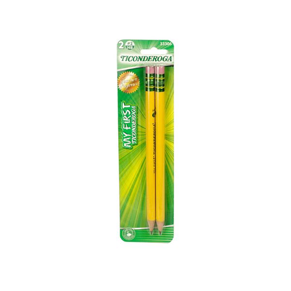DIX33306 Ticonderoga My First Pre-Sharpened #2 Wood Pencils