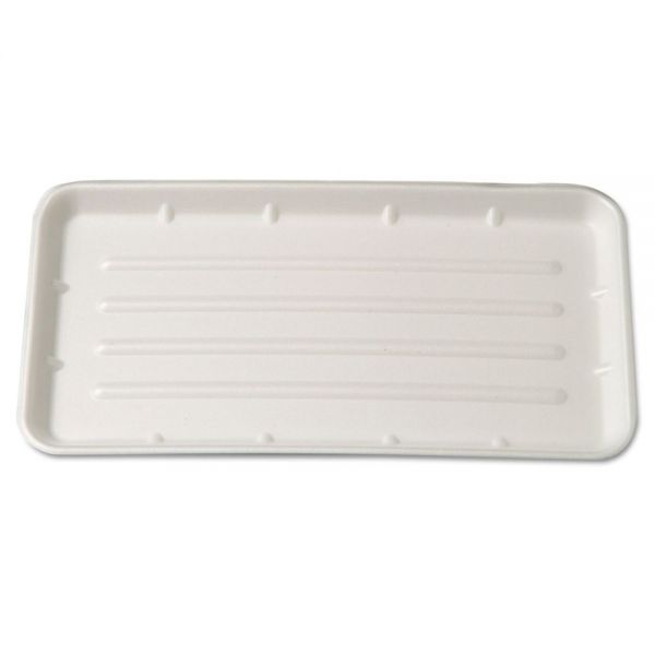 GNP25SYL Genpak Supermarket Tray, Foam, Yellow, 8 x 14-3/4, 125/Bag, 2 Bags/Carton