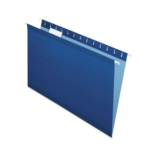 PFX415315NAV Pendaflex Reinforced Hanging Folders, 1/5 Tab, Legal, Navy, 25/Box