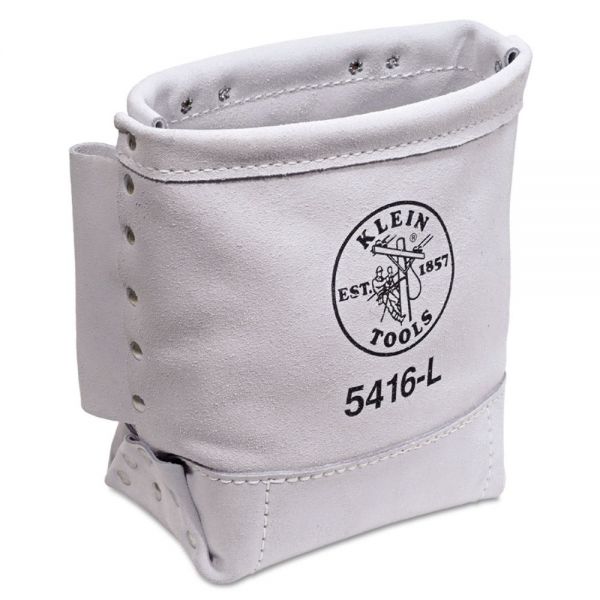 KLN5416L Klein Tools Bull-Pin and Bolt Bag with Tunnel Loop, Leather