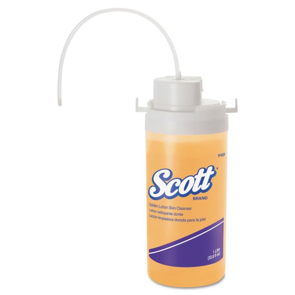 KCC91437 Scott Golden Lotion Skin Cleanser, Citrus Fragrance, 1000 ml, 3/Carton