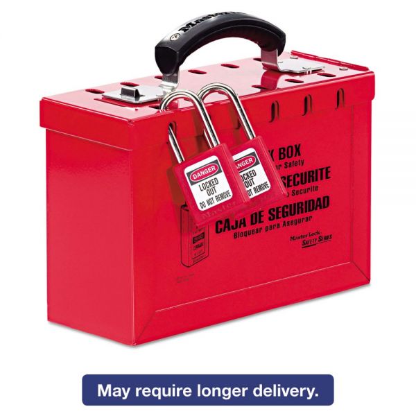MLK498A Master Lock Latch Tight Portable Lock Box, Red
