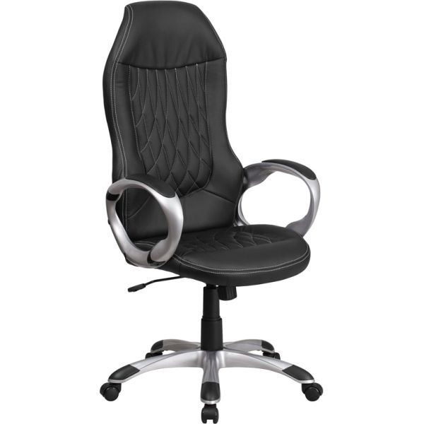 FHFCHCX0906HBKGG Flash Furniture High Back Executive Swivel Office Chair