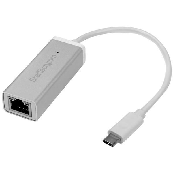 SYNX4472988 StarTech.com USB-C to Gigabit Network Adapter - USB Type-C to Ethernet Converter with Sleek Aluminum Housing - Silver