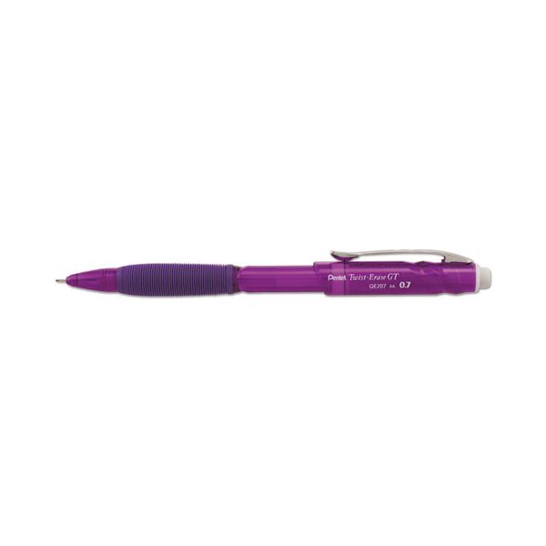 PENQE207V Pentel Twist-Erase GT Pencils, 0.7 mm, Violet