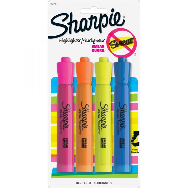 SAN25174PP Sharpie Accent Tank Highlighters