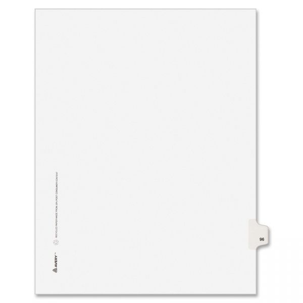 AVE01096 Avery Individually Numbered Legal Index Dividers