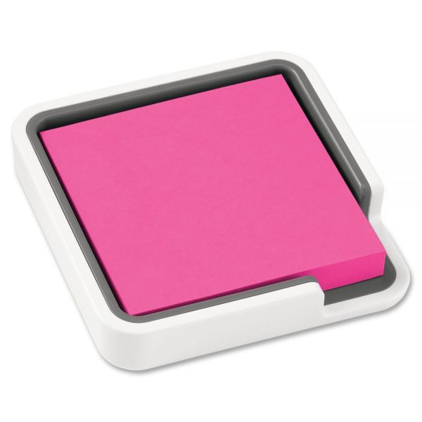 MMMED654W Post-it Note Holder, 3" x 3", White