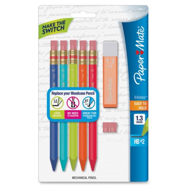 PAP1868817 Paper Mate Triangular 1.3 Mechanical Pencils Kit