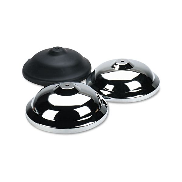 TCO11001 Tatco Crowd Control Bases, Chrome, 12" dia, Silver, 2/Box