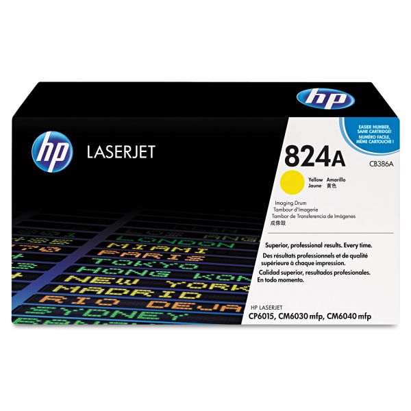 HEWCB386A HP 824A, (CB386A) Yellow Original LaserJet Imaging Drum