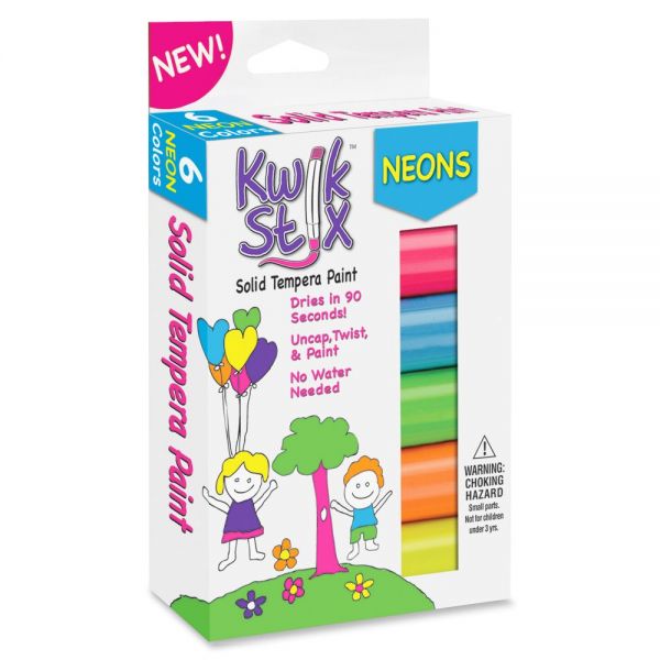 TPG610 Kwik Stix Neons Solid Tempera Paint Sticks