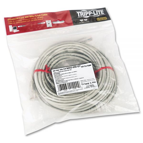 TRPN002050GY Tripp Lite CAT5e Molded Patch Cable, 50 ft., Gray
