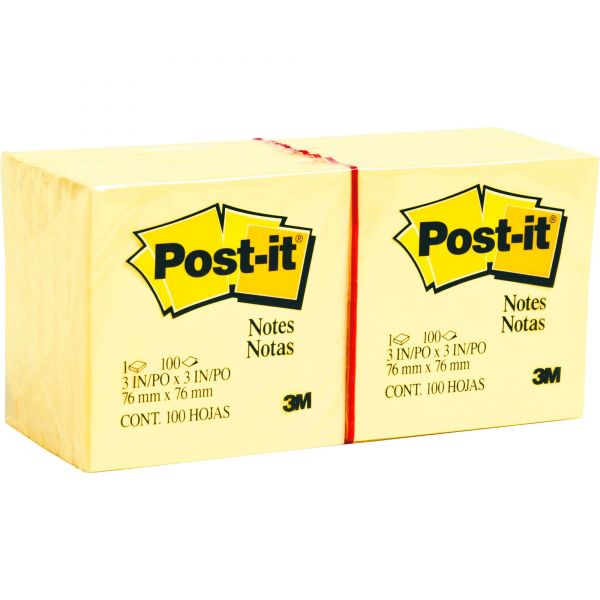 3M Post-it Super Sticky Plain Note Pads - 5 pack, 90 count each