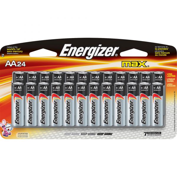 EVEE91SBP24HCT Energizer Max Alkaline AA Batteries