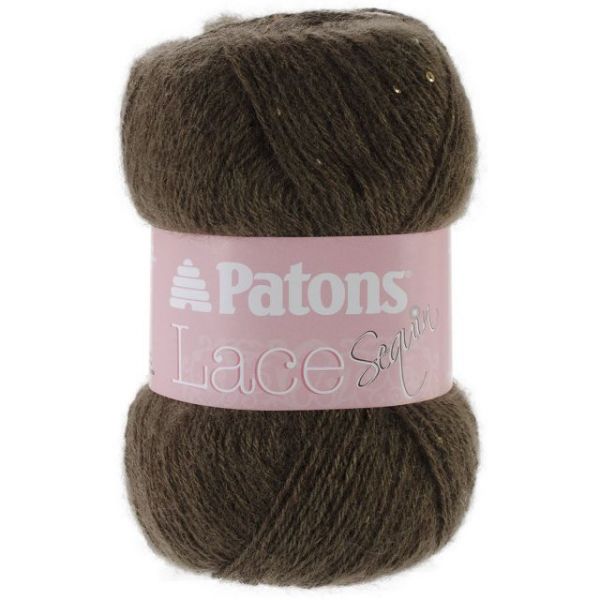 NOTM324943 Patons Lace Sequin Yarn - Chocolate Diamond