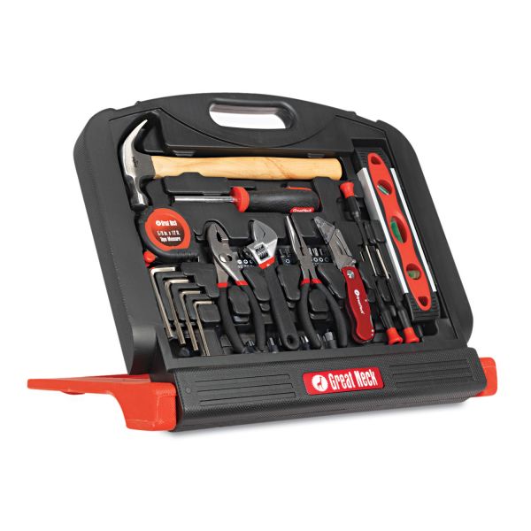GNSGN48 Great Neck 48-Tool Set in Blow-Molded Case, Black