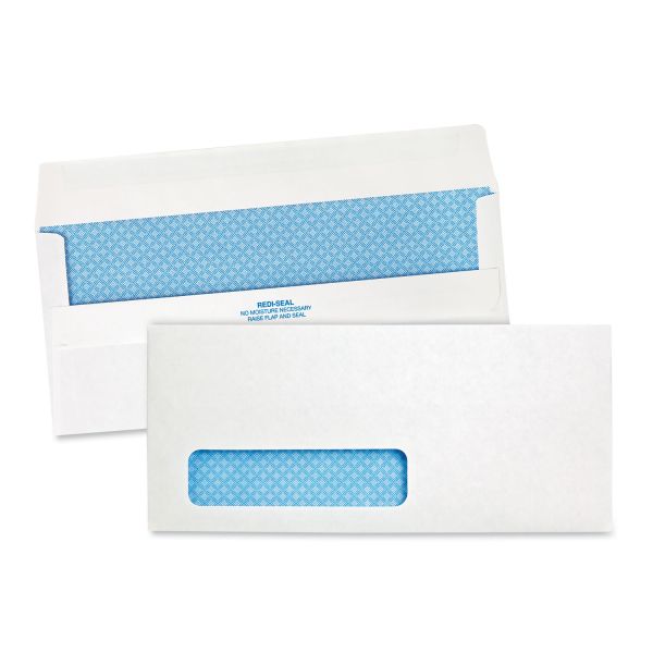 Quality Park #10 Single-Window Redi Seal Security Envelopes, 4 1/8 x 9 ...