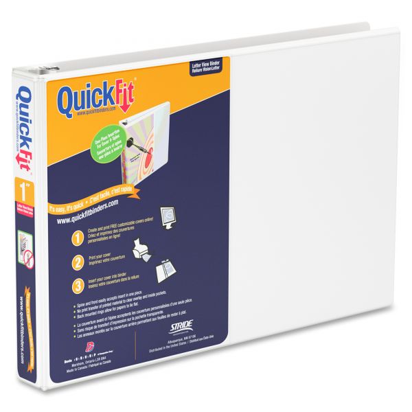 STW97110 Stride Quick Fit Landscape Format 1" 3-Ring Binder