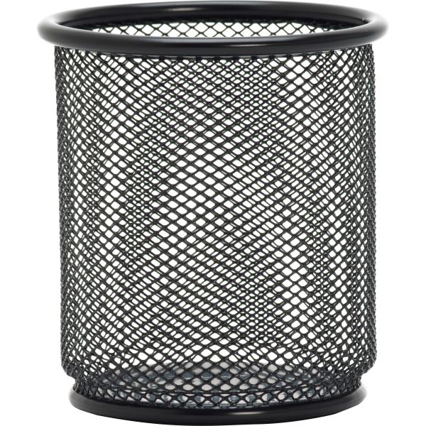 LLR84149 Lorell Black Mesh/Wire Pencil Cup Holder