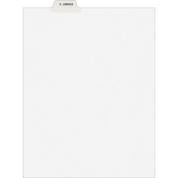 AVE12397 Avery Avery-Style Preprinted Legal Bottom Tab Dividers, Exhibit X, Letter, 25/Pack