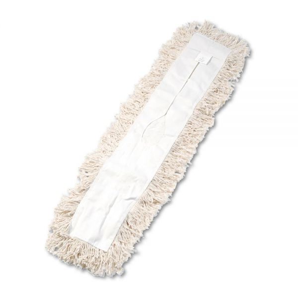 BWK1336 Boardwalk Industrial Dust Mop Head, Hygrade Cotton, 36w x 5d, White