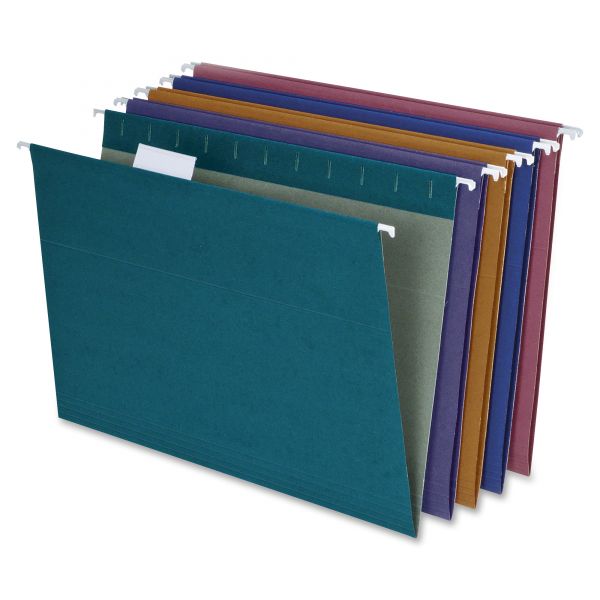 PFX35117 Pendaflex Earthwise by Pendaflex EZ Slide Hanging File Folder, 1/5 Cut, Ltr, Asstd, 20/BX