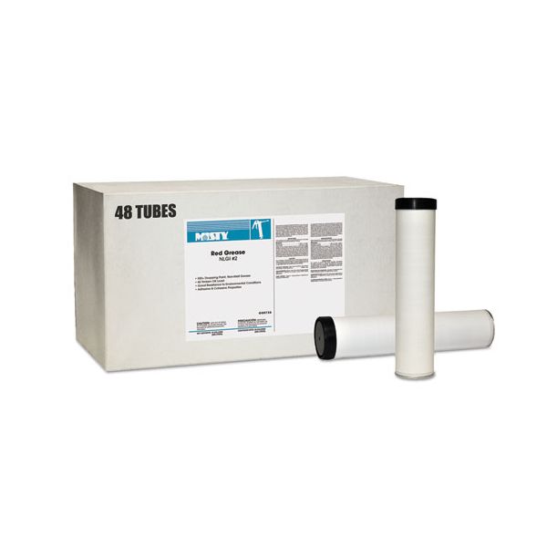 AMR1003057 Misty NLGI #2 Red Grease, Tube, 14oz, 48/Carton