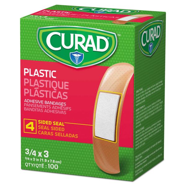 MIINON25500 Curad General Purpose Bandages, 3/4"x3", 100/Box