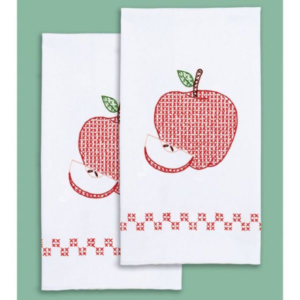 NOTM358824 Jack Dempsey Stamped White Decorative Hand Towels