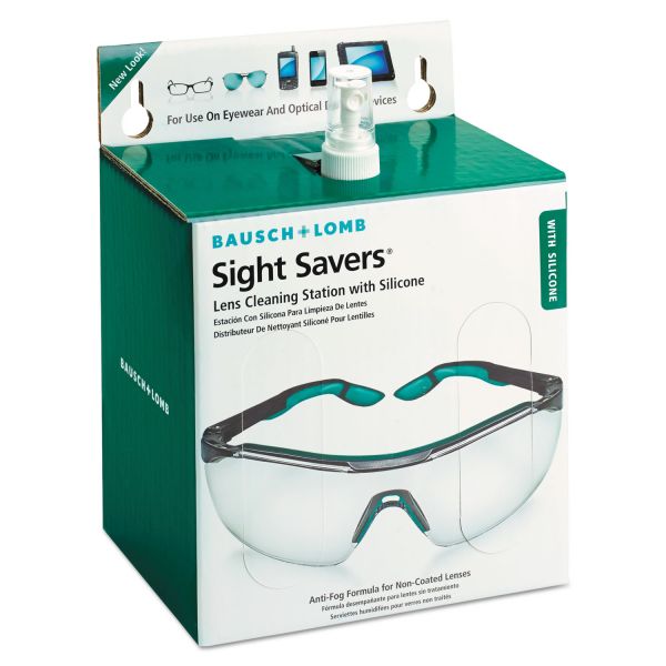 BAL8565 Bausch & Lomb Sight Savers Lens Cleaning Station, 6 1/2" x 4 3/4" Tissues