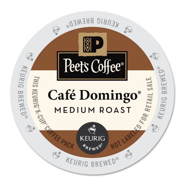 GMT6543 Peet's Coffee & Tea Café Domingo K-Cups, 22/Box