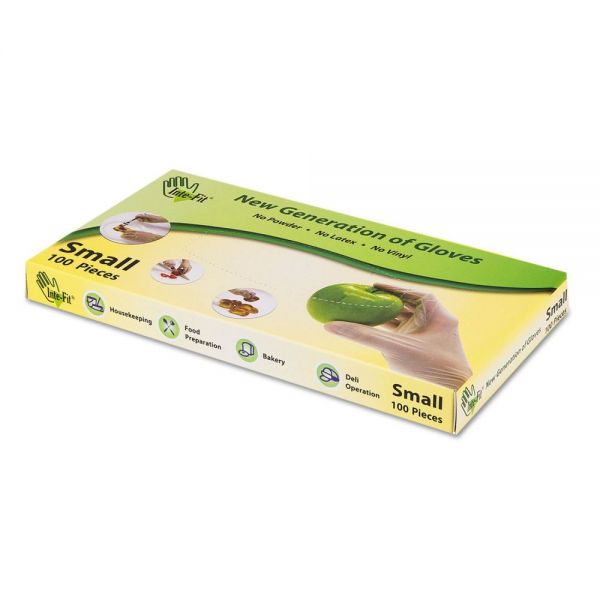IBSHYBF001 Inteplast Group Inte-Fit Hybrid Gloves, Small, Clear, 1 1/2 mil, 1,000/Carton