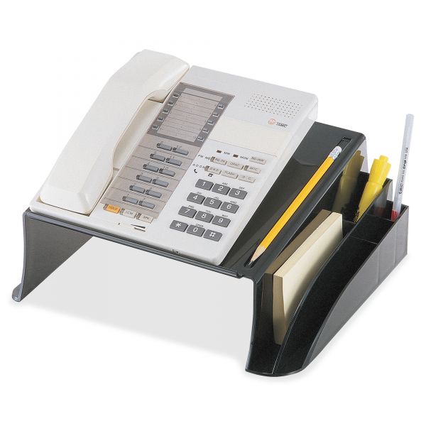 OIC22802 Officemate 2200 Series Telephone Stand, 12 1/4"w x 10 1/2"d x 5 1/4"h, Black
