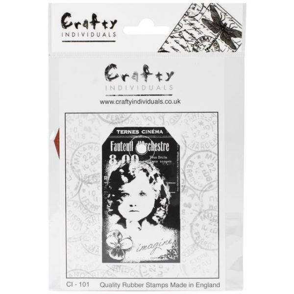 NOTM082588 Crafty Individuals Unmounted Rubber Stamp 4.75"X7" Pkg
