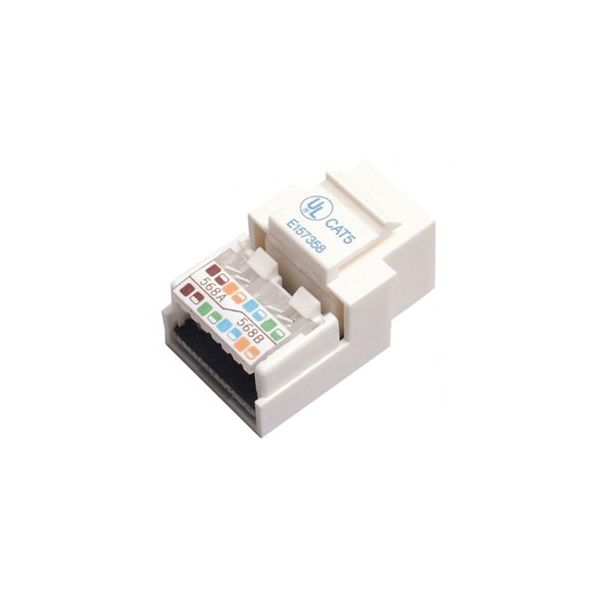 SYNX2852533 StarTech.com Cat5e Modular Keystone Jack White - Tool-Less