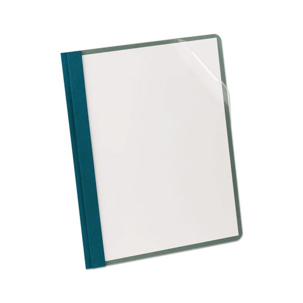 OXF57872 Oxford Earthwise by Oxford Recycled Clear Front Report Covers, Letter Size, Blue, 25/BX