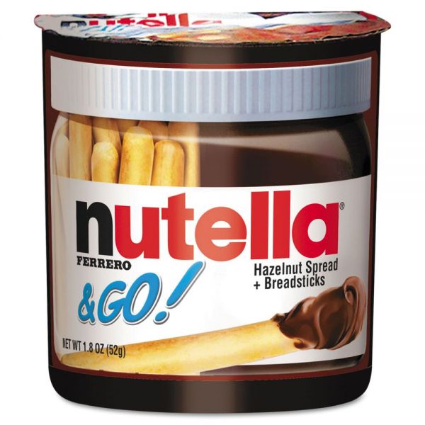 NUT80314 Nutella Hazelnut Spread and Breadsticks, 1.8oz, 12/Box
