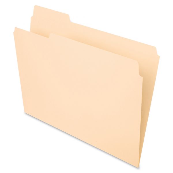 PFX752131 Pendaflex File Folders, 1/3 Cut, First Position, Top Tab, Letter, Manila, 100/Box