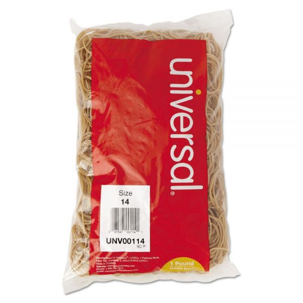 UNV00114 Universal Rubber Bands, Size 14, 2 x 1/16, 2200 Bands/1lb Pack