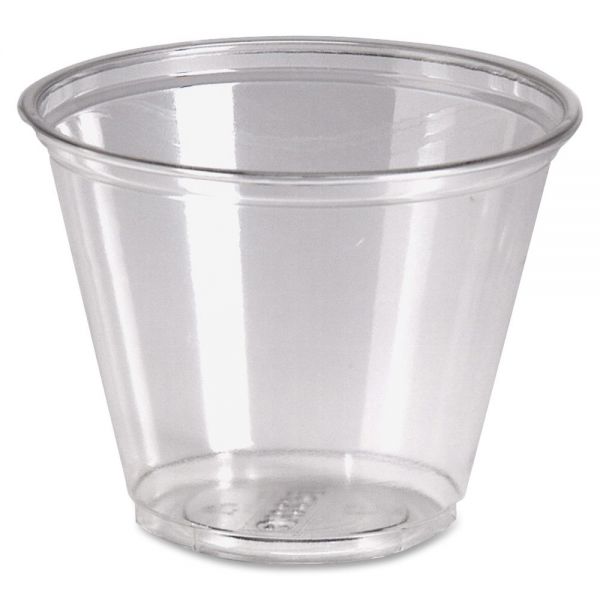 DXECP9APK Dixie Crystal Clear 9 oz Plastic Cups