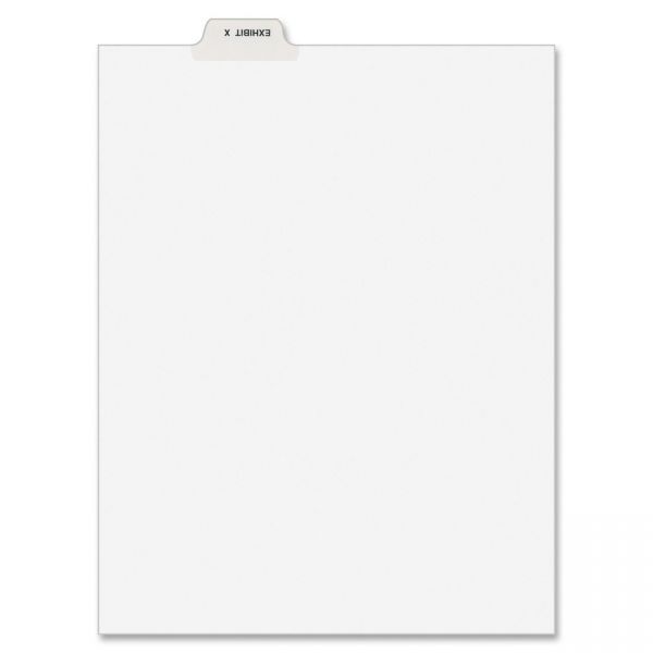AVE12397 Avery Avery-Style Preprinted Legal Bottom Tab Dividers, Exhibit X, Letter, 25/Pack