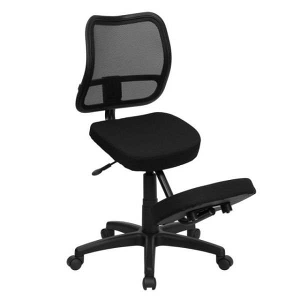 FHFWL3425GG Flash Furniture Mobile Ergonomic Kneeling Task Chair