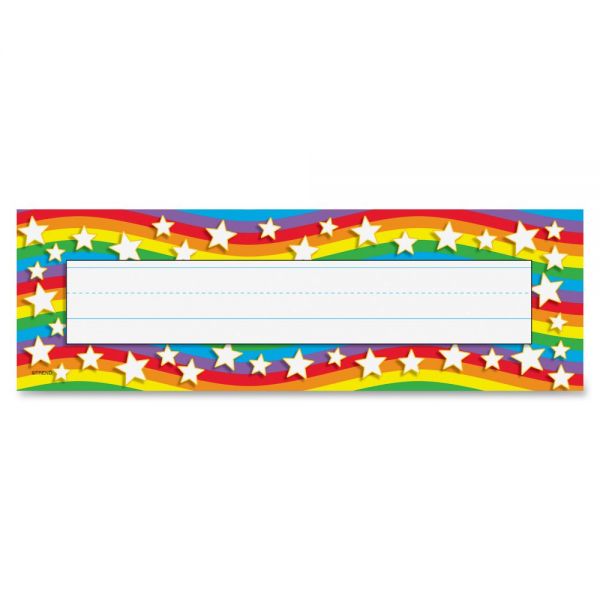 TEP69026 Trend Star Rainbow Desk Name Plates