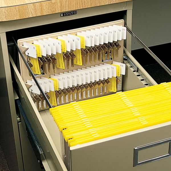 MMF201304003 File Drawer Key Rack, 40-Key Capacity