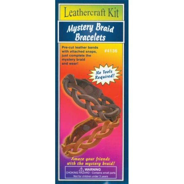NOTM466803 Leathercraft Mystery Braid Bracelets Kit