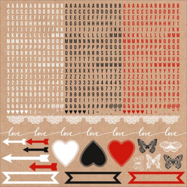 NOTM101359 Mix & Match Cardstock Stickers 12"X12"