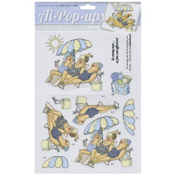NOTM273117 Art Impressions Pop-Ups 4 Sheets W/2 Designs 8.25"X11.75"